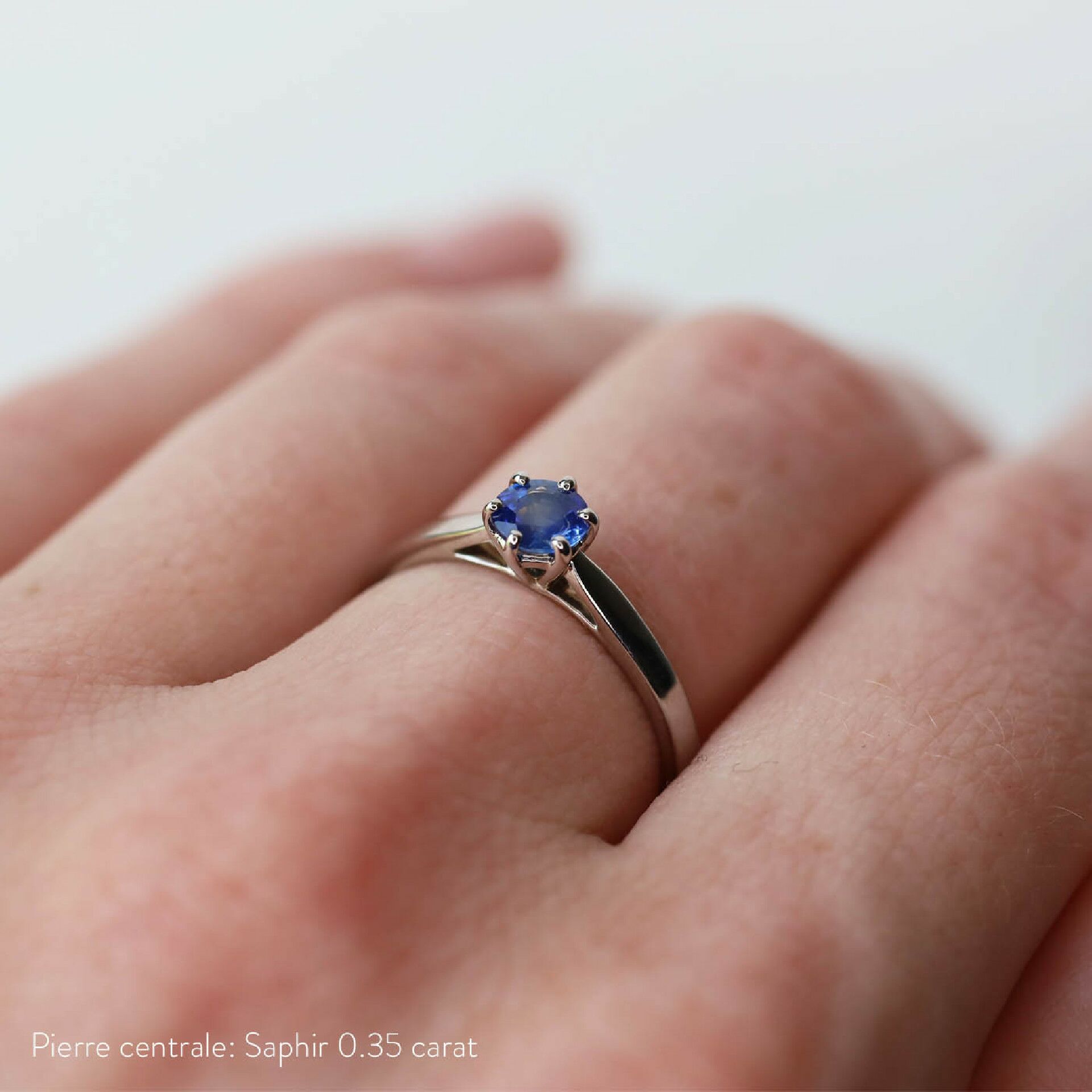 Bague Fantaisie Femme En Forme De Cuillère - Taille 60 (19,1 Cm) - Éclats Noir, Bleu, Blanc