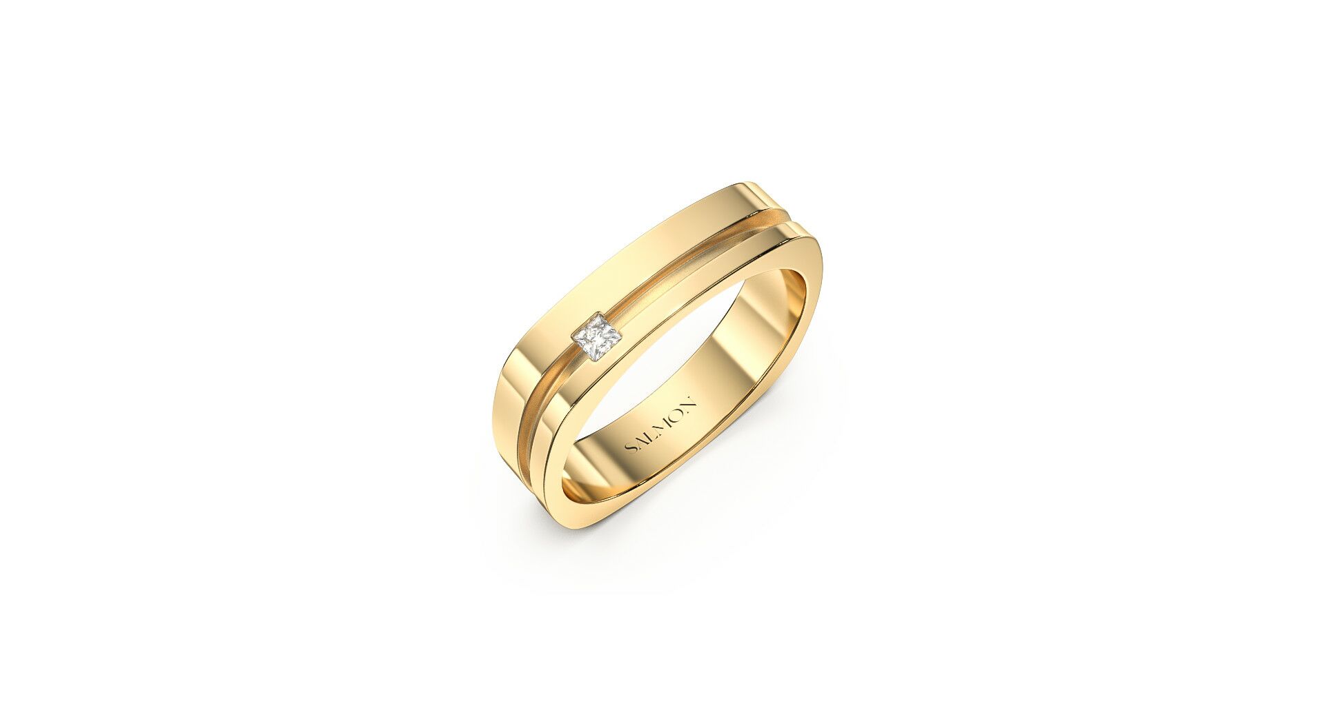 Bague Filigranée En Or Jaune 18 Carats - Taille 54 - Marque Assiliyahjewel - Neuf Avec étiquettes