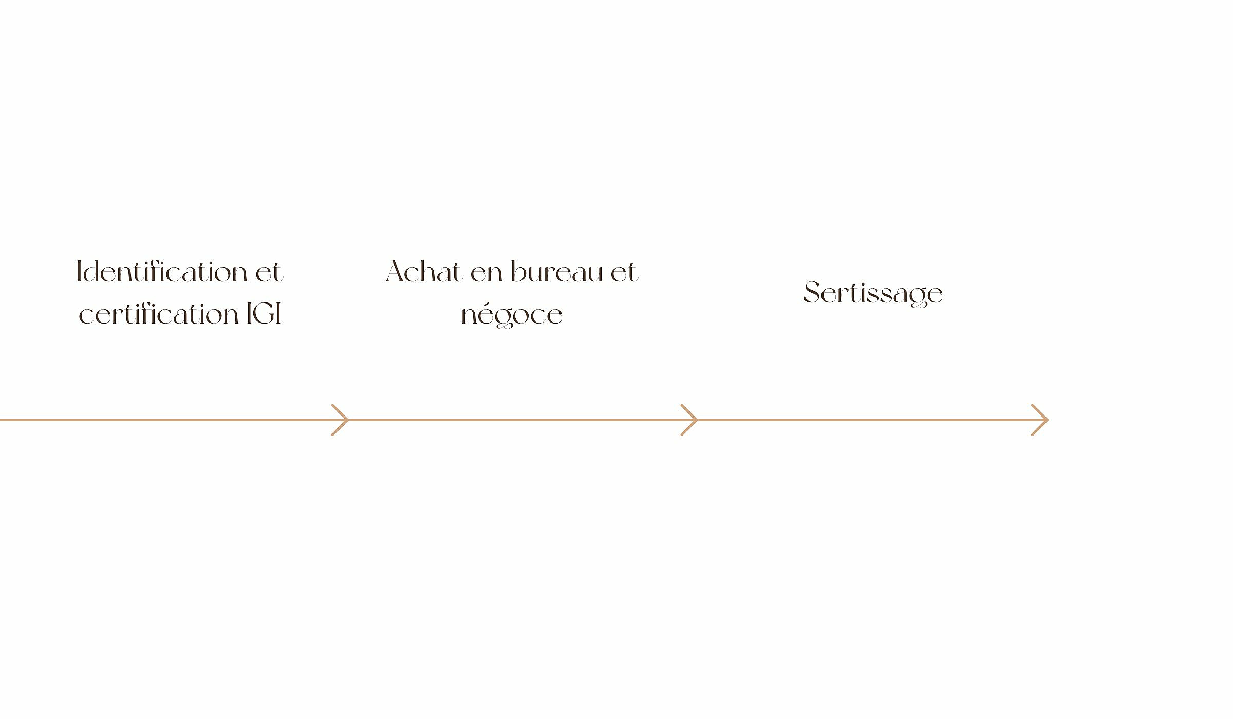 Schéma du processus de création d'un diamant de synthèse