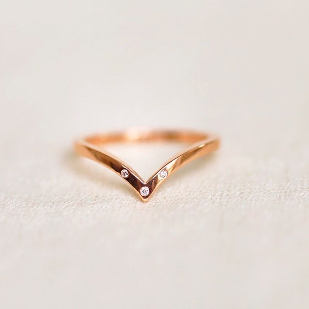 Bague sur mesure en or rose 750 millièmes