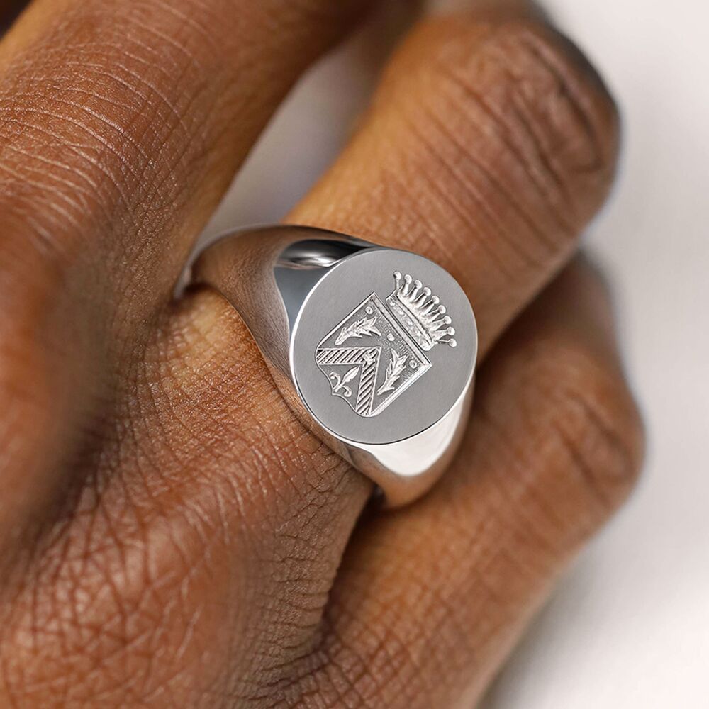 Chevalière sur mesure en argent 925 millièmes