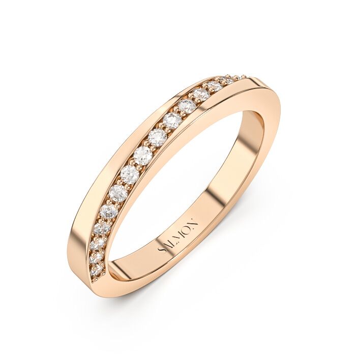 Bague Vaïana en or rose et diamants