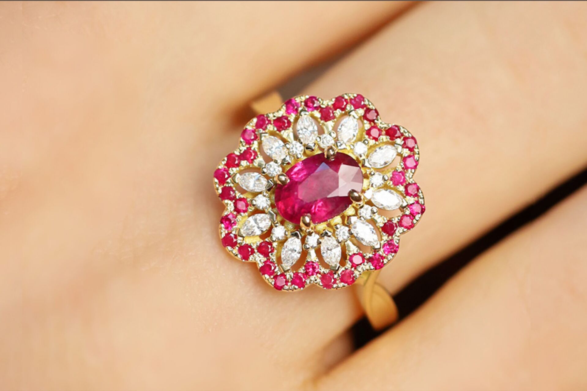 Bague rubis
