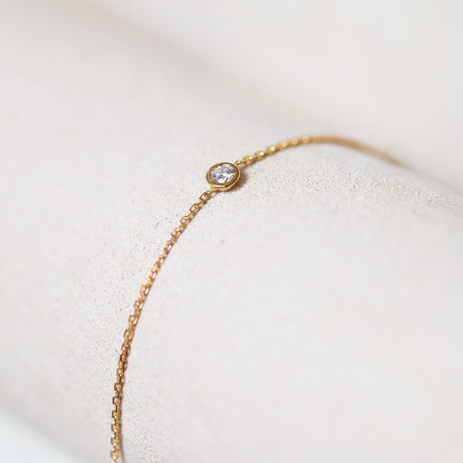 Bracelet Maddy en or jaune 750 millièmes et diamant