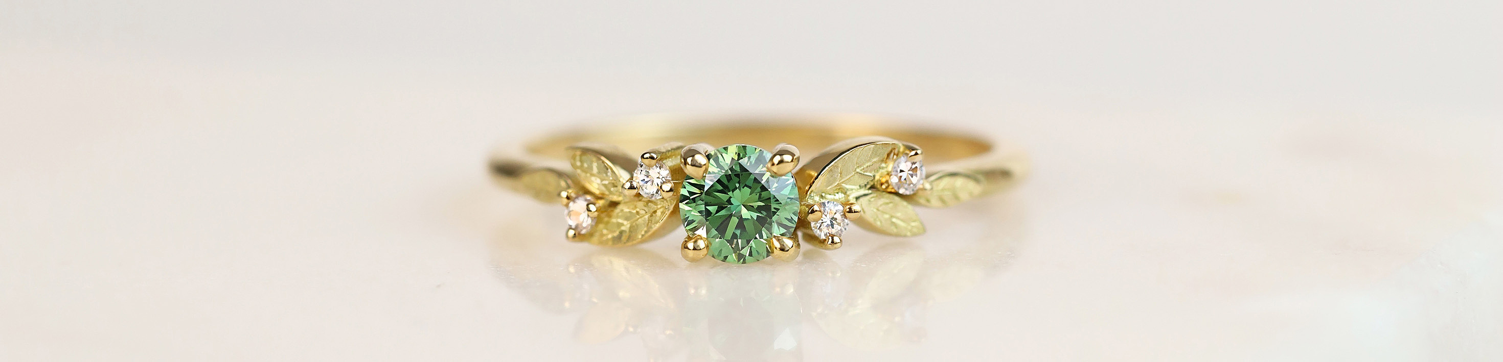 bague Daphné diamant vert