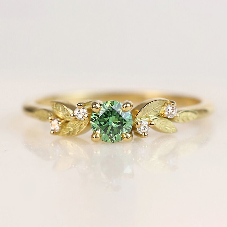 bague Daphné diamant vert