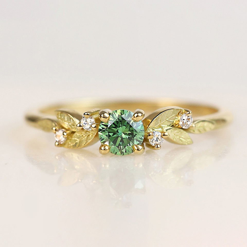 bague Daphné diamant vert