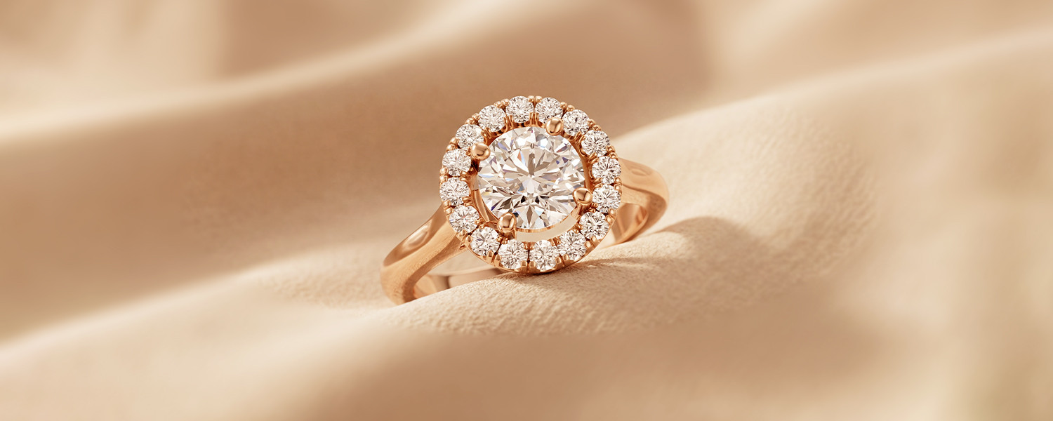 Bague entourage de fiançailles pour femme - Maison Salmon