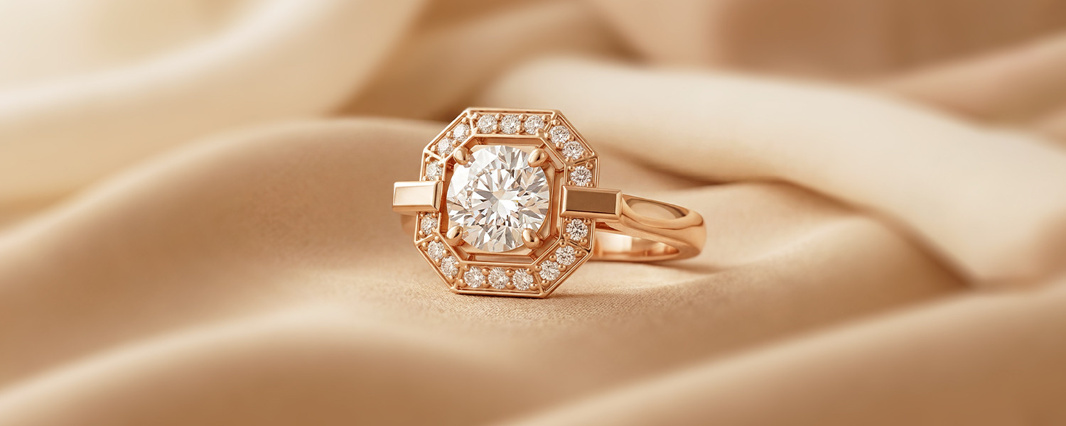 Bague de fiancaille vintage pour femme - Maison Salmon