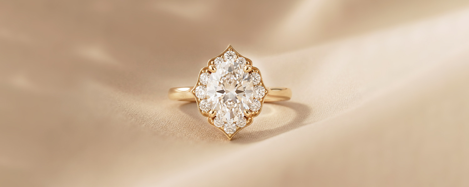 Bague de fiancaille pour femme en or jaune - Maison Salmon