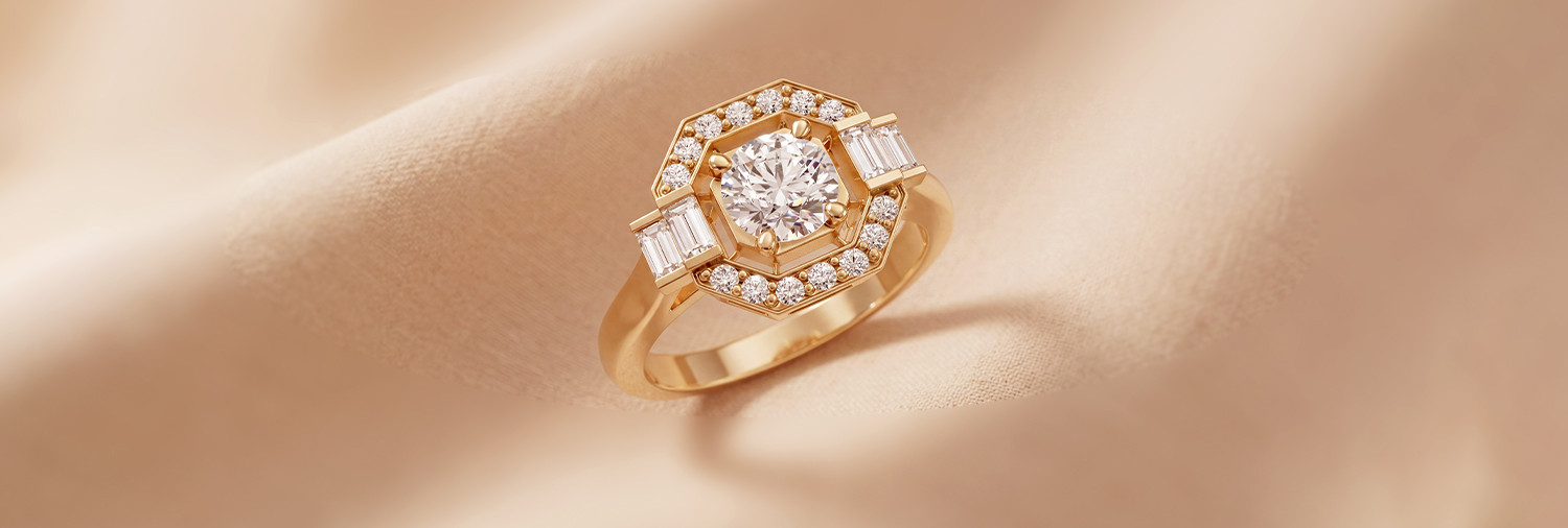 Bague de fiancaille en diamant pour femme - Maison Salmon