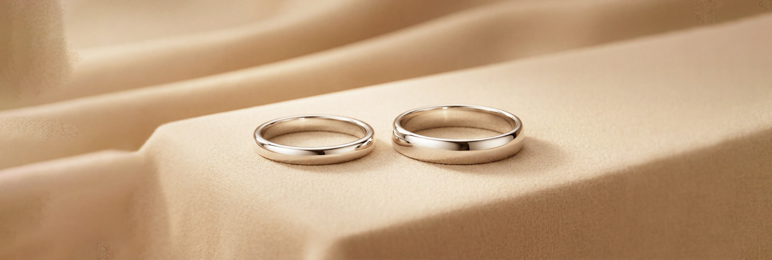 Alliance et bague de mariage en argent - Maison Salmon