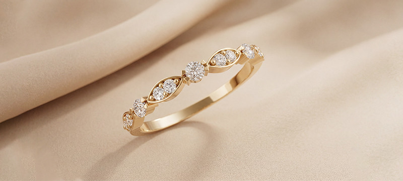 Alliance pour femme et bague de mariage - Maison Salmon